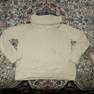 💨YOGALICIOUS GreyCowl Neck Pull Over Sweatshirt